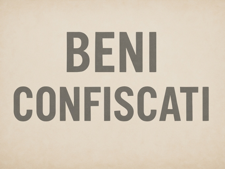 Beni confiscati - Avviso pubblico a favore dei Comuni per il finanziamento di progetti di riutilizzo di beni confiscati - Programma annuale 2024