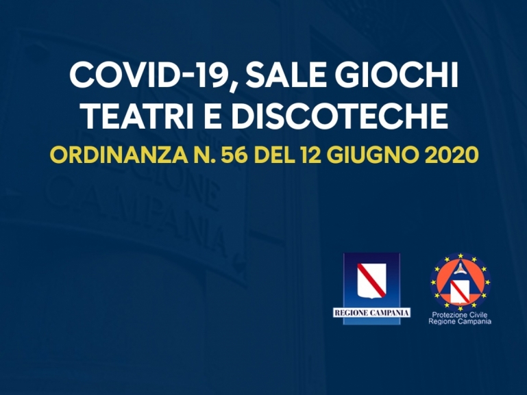 COVID-19, ORDINANZA n. 56 – SCARICA IL TESTO