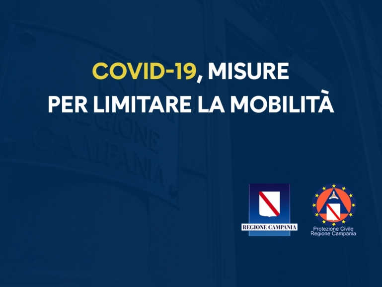 COVID-19, MISURE PER LIMITARE LA MOBILITÀ