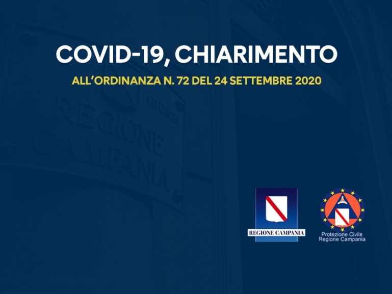 COVID-19, CHIARIMENTO n. 33
