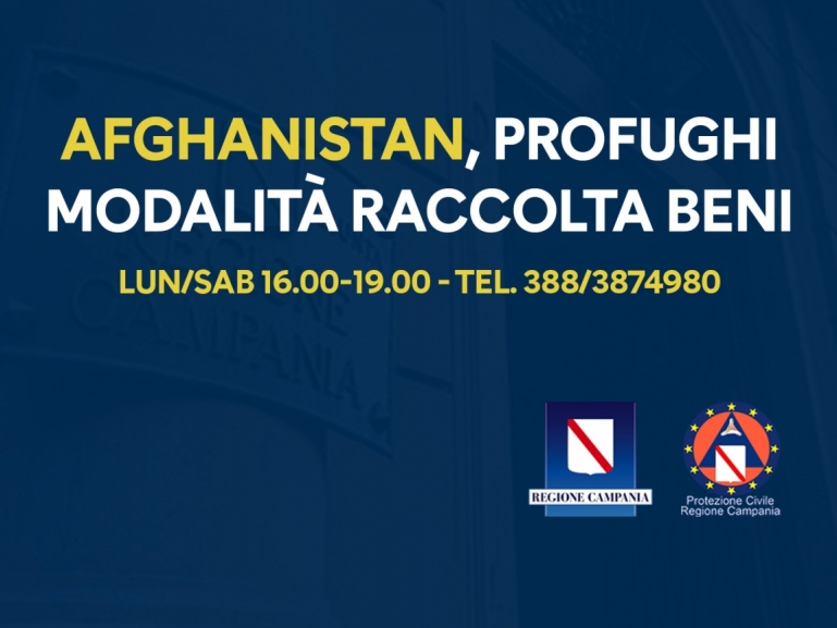 AFGHANISTAN, MODALITÀ RACCOLTA BENI