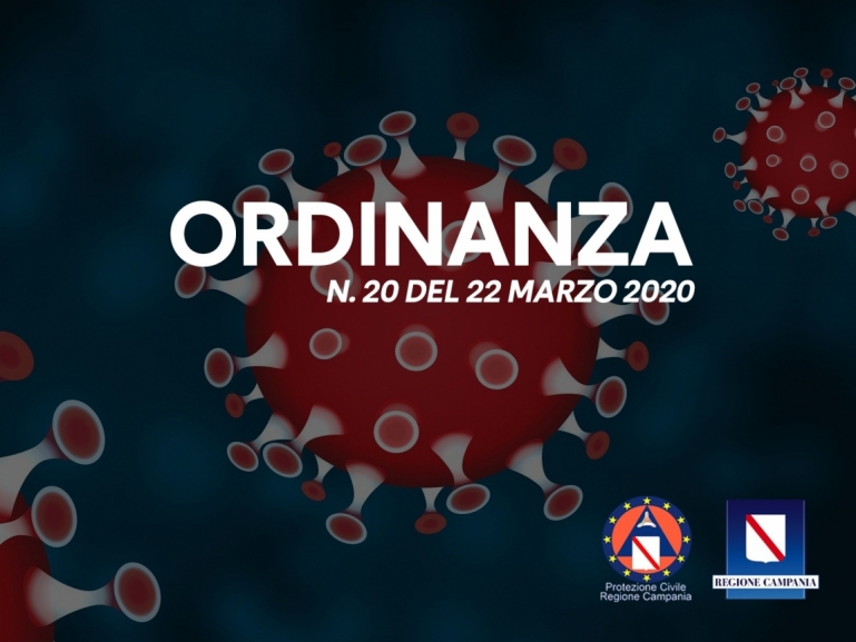 ORDINANZA N. 20 DEL 22/3/2020: ULTERIORI MISURE PER LA PREVENZIONE E GESTIONE DELL’EMERGENZA EPIDEMIOLOGICA DA COVID-19. RILEVAZIONE E CONTROLLI DEI RIENTRI NELLA REGIONE CAMPANIA