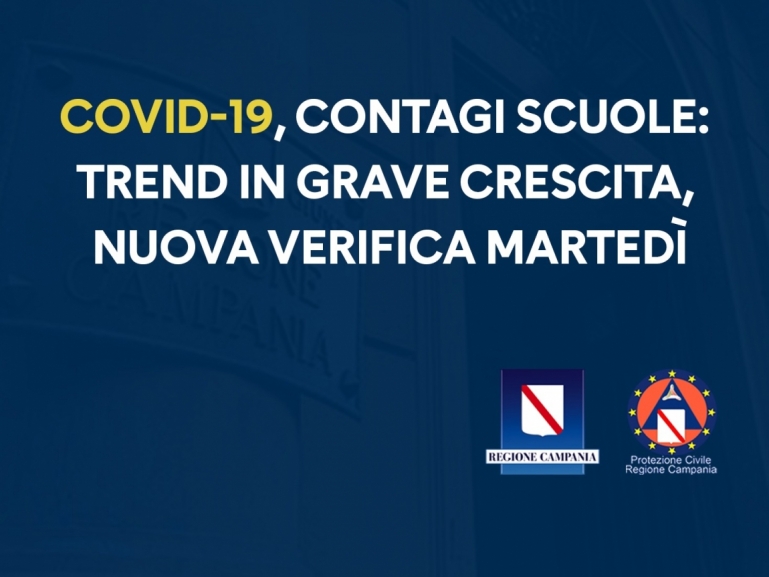 COVID-19, RIUNIONE UNITÀ DI CRISI SU CONTAGI SCUOLE: TREND IN GRAVE CRESCITA, NUOVA VERIFICA MARTEDÌ