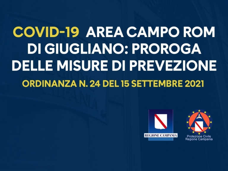 COVID-19, ORDINANZA NUMERO 24 DEL 15 SETTEMBRE 2021