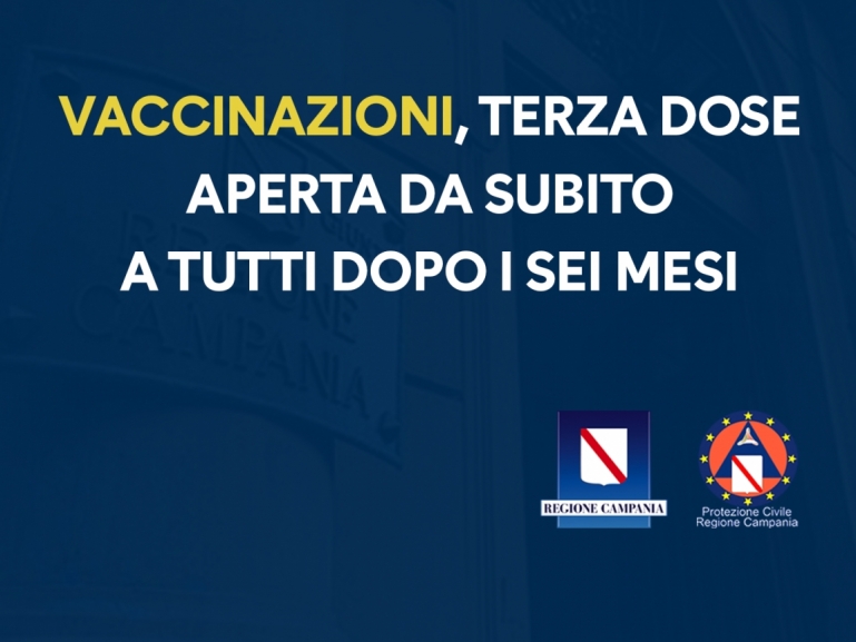 VACCINAZIONE, TERZA DOSE APERTA DA SUBITO A TUTTI DOPO I SEI MESI
