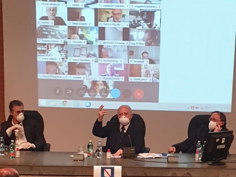 COVID-19, INCONTRO CON LO SPORT CAMPANO