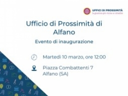 La rete degli Uffici di Prossimità si rafforza nel Cilento: nuovo presidio ad Alfano