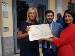 Assessore Palmeri visita il CPI di Teano