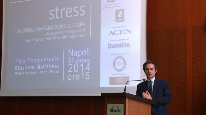 Caldoro all'inaugurazione di Stress, il distretto ad alta tecnologia